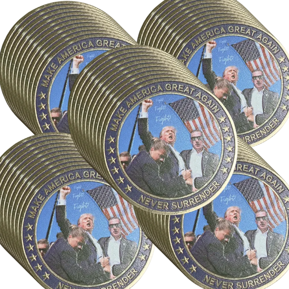50x Trump Fight GOLD Coins FREE + $3.99 S/H EACH